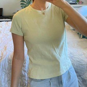 Sage Green Cotton Tee Shirt